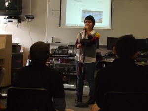 Amy teaching about audio effects